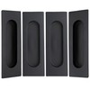 Malimali 120mm Sliding Door Handles Recessed Finger Flush Pulls for