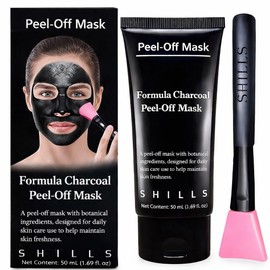SHILLS / 핑크 브러시로 마스크를 벗기는 SHILLS