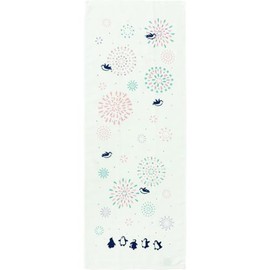 Hayashi FO207105 Face Towel, Approx. 13.4 x 35.4 inches (34 x 90 cm), Senshu Gauze Pile, Full Bloom Navi