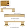 Amerdeco 10 Pack Champagne Bronze Cabinet Pulls 3-3/4 Inch(96mm) Hole
