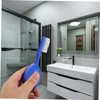 Outanaya 3pcs Portable Tooth Cleaning Brushes Ergonomic Short Handle Toothbrushes