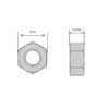 M4 (4mm) Hex Full Nut - A2 Stainless Steel (Pack