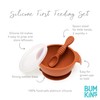Bumkins Baby Bowl, Silicone Feeding Set with Suction for Baby