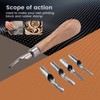Giyofom Block Cutting Stamp Carving Tools with 5 Blades Printing