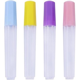 4Pcs Plastic Needle Storage Tubes, Clear Sewing Container for Embroidery and Knitting