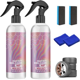 Aptedex Glass Cleaner, Heavy Duty Wheel Cleaner, Water Spot Remover, All Purpose Cleaners for Bathroom, Car, Glass, Plastic and Furniture, 4 oz Spray (2Pcs)