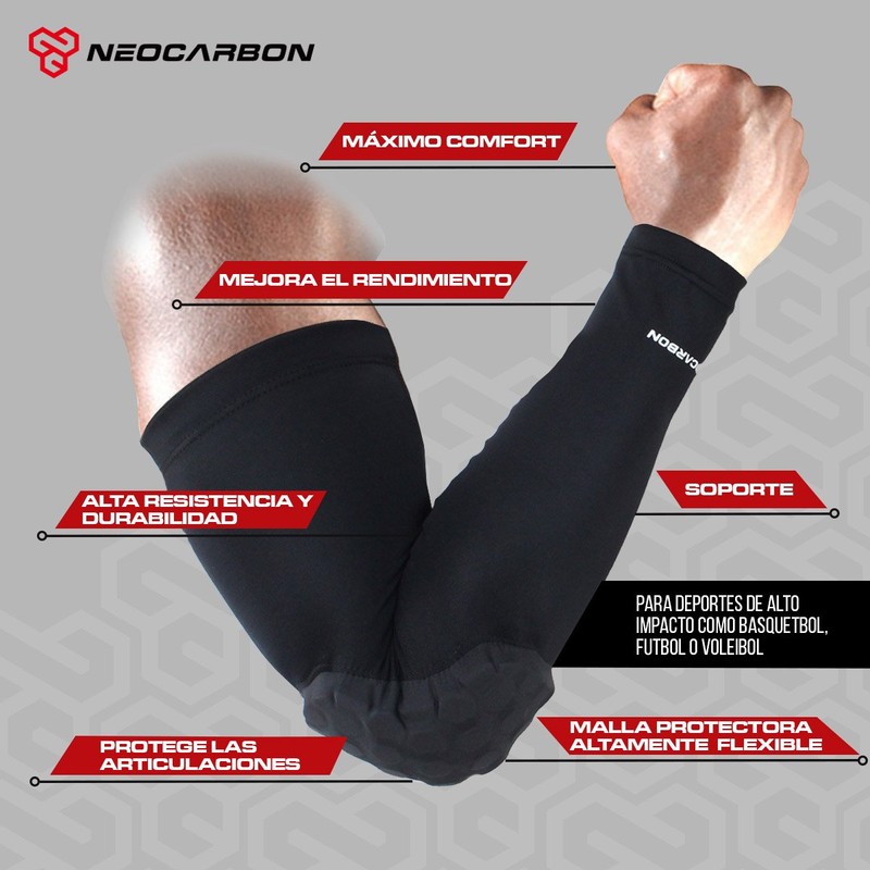NeoCarbon Codera Deportiva de Neopreno contra Impacto (1 par), Compresión