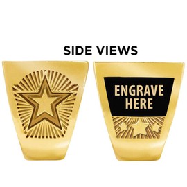 Crown Awards Fantasy Football Rings, Fantasy Football Championship Ring With Engraving Included, Size 12