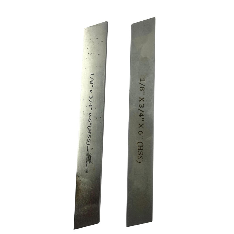ASSORTS Juego de 2 Cuchillas Trapezoidales HSS de 1/8" x