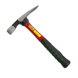 IVY Classic 15024 24 oz. Fiberglass Brick Hammer with Power Pro Grip Handle, Silver, Black