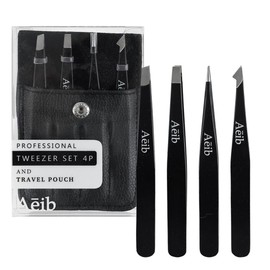 Ji Tae 1652 Didi Shop Tweezer 4p Set with Pouch