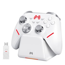 BEITONG KP20 Multiplatform intelligent Wireless Controller- TMR Joysticks& 3-Model Hall Triggers,1000Hz Report Rate Gaming Controller compatible for Switch/PC/iOS/Android/Steam With Charging Tower