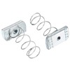 sourcing map Strut Spring Channel Nut Regular, 30Pcs M6x34.5 Carbon