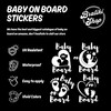 Baby on Board Signs for Car, 6.5 x 5.5 Baby