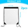 Coco Berming Transparent Backpack for School Backpack Gym Beach, transparent