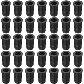 MAGICLULU Pack of 35 Plastic Swivel Castor Socket Round Inserts Swivel Castor Handle Sleeve Wheel Bushing Furniture Insert for Handle Swivel Castor Grip Ring Swivel Castor Chair Legs Wooden Furniture