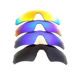 Replacement Lenses For Oakley Radar EV Path Black&Blue&Green&Red Polarized 4 Pair.