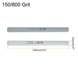 HARFINGTON 4pcs Knife Sharpening Stone Set 150/800 Grit Cylinder Knife Sharpening Stone Sharpener Whetstone for Knives Scissors Kitchen Sharpen Tools