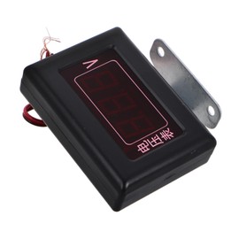 iplusmile Car Voltmeter Modification Display Waterproof Volt Meter Gauge 12v24v Truck Universal Display Universal Volt Meter Gauge 12 Volt Monitor Ammeter Display Dc Voltmeter Metal Black