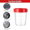 YILANJIN 12Pcs Mixing Plastic Measuring Jugs, Graduated Beakers with Lids,