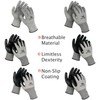 ACKTRA 6 Pairs, Cut Resistant Safety WORK Gloves, Level 5,