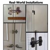 180 Degree Flip Sliding Barn Door Lock for Privacy -