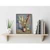 Wieco Art Framed Wall Art Vase with Gladioli and China