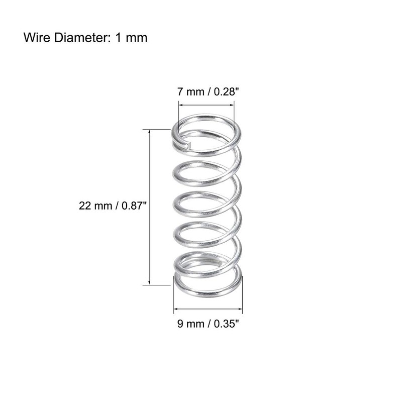 sourcing map 40pcs Heated Bed Springs for 3D Printer Extruder
