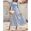 BTFBM Women Casual Summer Dresses 2024 Spring Crew Neck Ruffle