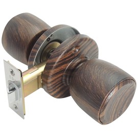 Best Wood Grain Tubular Unlocked, Backset, 2.4 inches (60 mm), Door Thickness: 1.0 - 1.6 inches (25 - 40 mm), 2-482