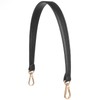 Yuanchu Black Short Handbag Handle Strap, 19 Inch PU Leather