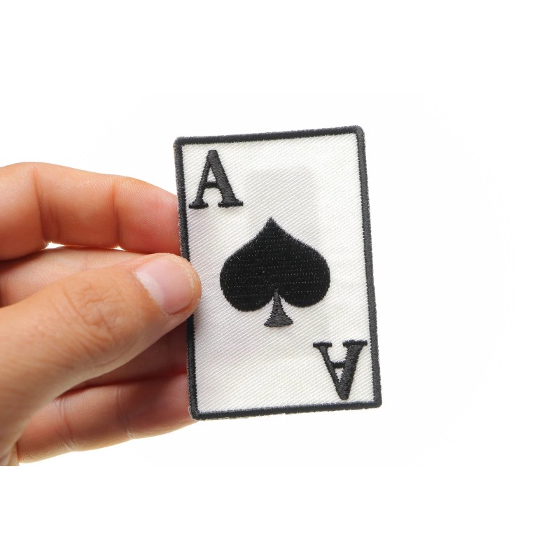 Ivamis Ace Of Spades Novelty Iron on Patch- 2x3 inch