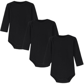 HahaNice Baby Bodysuits Black 12 Months