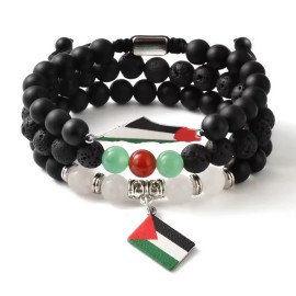 Unbranded Palestine 3-Bracelete Set. Palestinian Flag Free Palestine Bracelet
