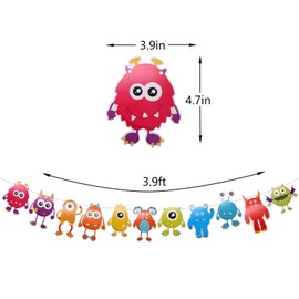 Pancarta de virus para decoración de fiesta de cumpleaños temática de cuarentena, suministros de fiesta de distancia social, guirnalda de virus de dibujos animados