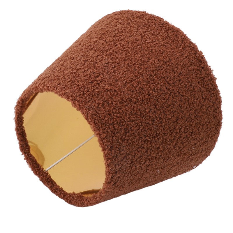 Table Lamp Shade Plush Cloth Tapered Simple Exquisite Lampshade for