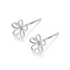 Silver 925 Earrings, Silver, Flower, Simple, Hypoallergenic, Sterling Silver Silver