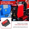 2Pieces HY35C Push Button Switch，2-Pin，16A/12A 125V/250V Rocker Switch for Household