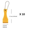 10pcs Plastic Scraper Tool Keychain, Scraper for Lottery Ticket, Scoop