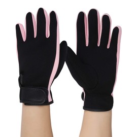Wetsuit Gloves 3mm Neoprene Gloves Thermal Scuba Diving Gloves Non-slip Winter Swimming Gloves Adjustable Snorkel Aquatic Gloves for Adults Diving Snorkeling Surfing Water Sports