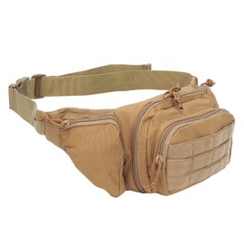 Military Waist Storage Bag 800D Oxford Cloth Material Outdoor Activities Waterproof BagKhaki