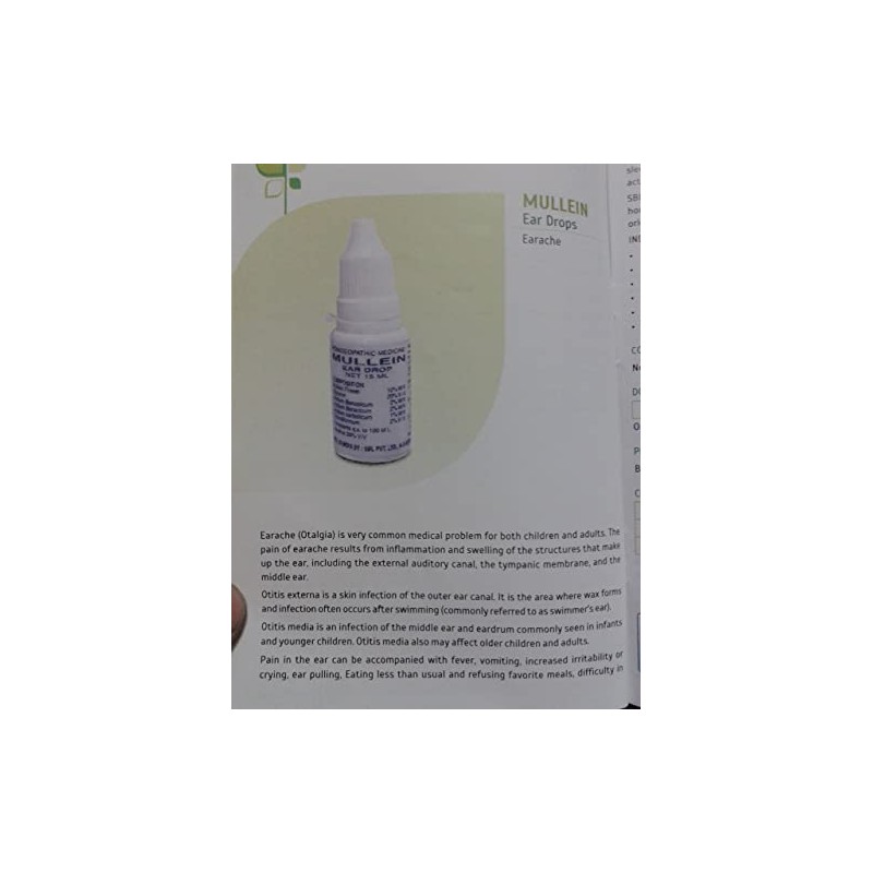 SBL Mullein Ear Drops Ear Infections Earache