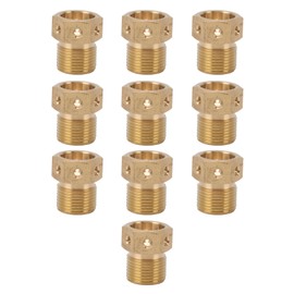 10PCS Misting Nozzle Brass Multiple Holes Anti Corrosion Fine Misting Water Nozzles for Cooling System Garden Lawn M20x1.5