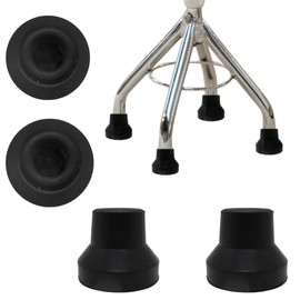Gadgetime USA - 2 Pack 1/2 Inch Rubber Cane Tips, Black Walking Cane Accessories - Universal Fit Rubber Tips for Walking Canes, Heavy Duty Non-Slip Replacement Tips