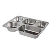 304 stainless steel deep groove stainless steel plate 5 compartments, 2 units / 304 스테인레스 깊은홈 스텐식판5칸, 2개