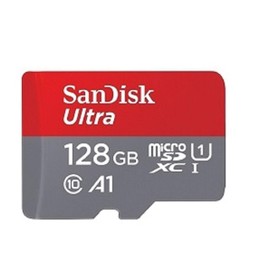 SanDisk 128GB Ultra Micro SD Memory Card Class 10 Works with Canon Ivy CLIQ+, Ivy CLIQ Instant Film Camera (SDSQUAR-128G-GN6MN) Bundle with (1) Everything But Stromboli SD & MicroSD Card Reader