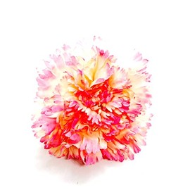 Carnation Artificial Flower Hair Clip/Pin Brooch (Pink)