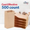 Duro 6# Brown Paper Lunch Bags 500 Count - Bulk