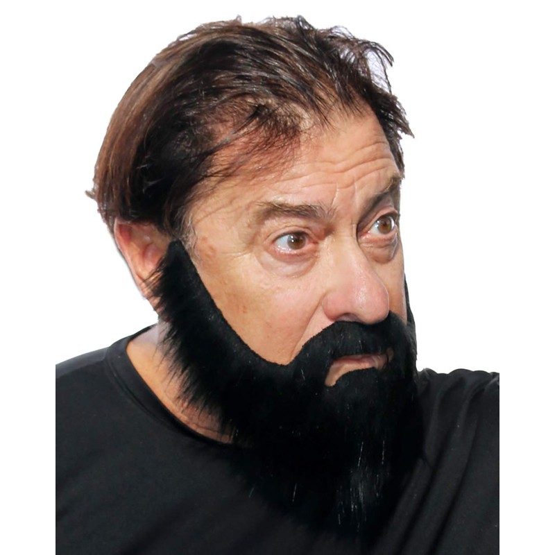 Full Beard with Mustache and Soul Patch, Realistic Looking, Long