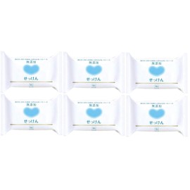 Cow Brand Additive-Free Soap, 3.5 oz (100 g), Set of 6